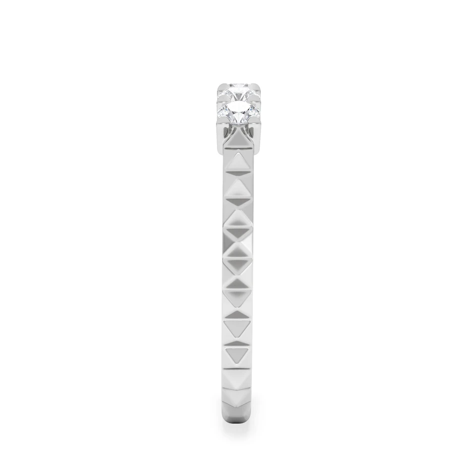 Era 0.34ct Round Cut Lab Diamond 5 Stone Ring in 925 Silver