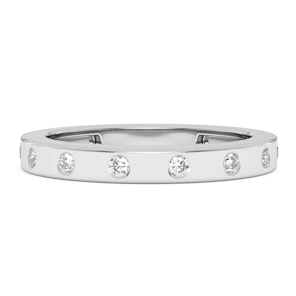 Élan 0.90ct Lab Diamond Ring in Sterling Silver