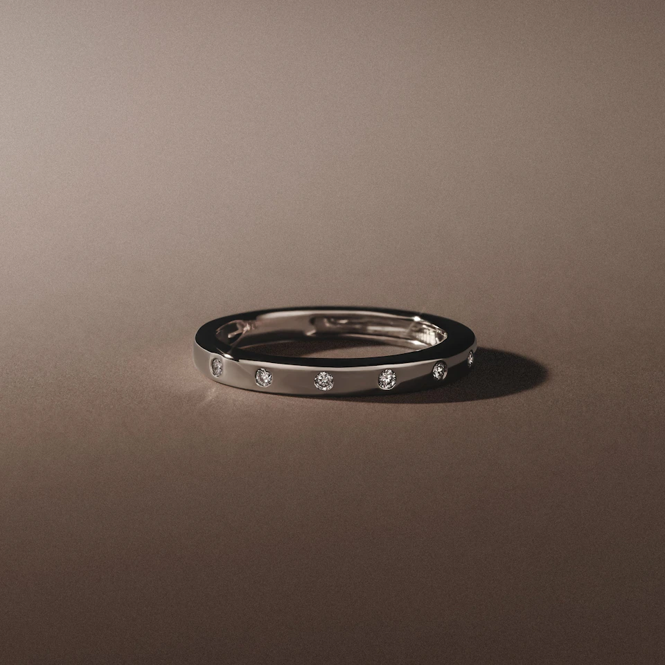 Élan 0.90ct Lab Diamond Ring in Sterling Silver