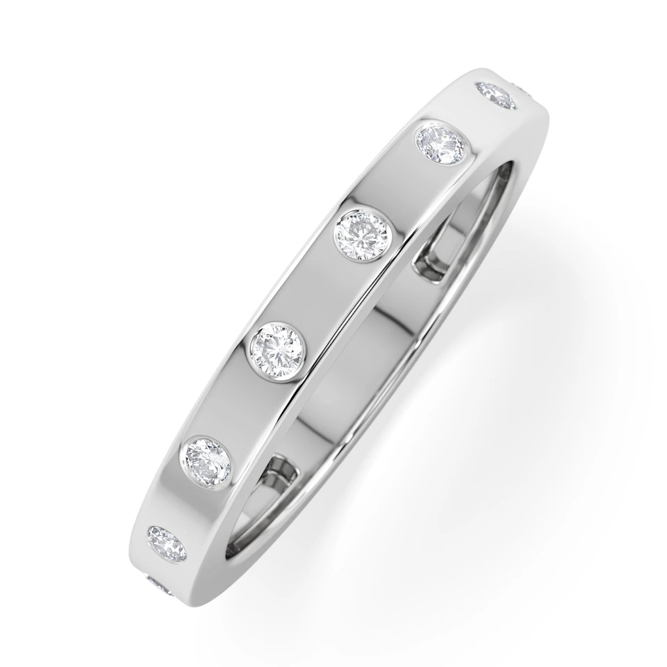 Élan 0.90ct Lab Diamond Ring in Sterling Silver