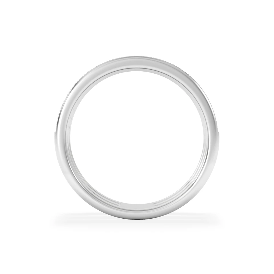 Trinity Curve 0.20ct Lab Diamond Stacking Ring in Sterling Silver