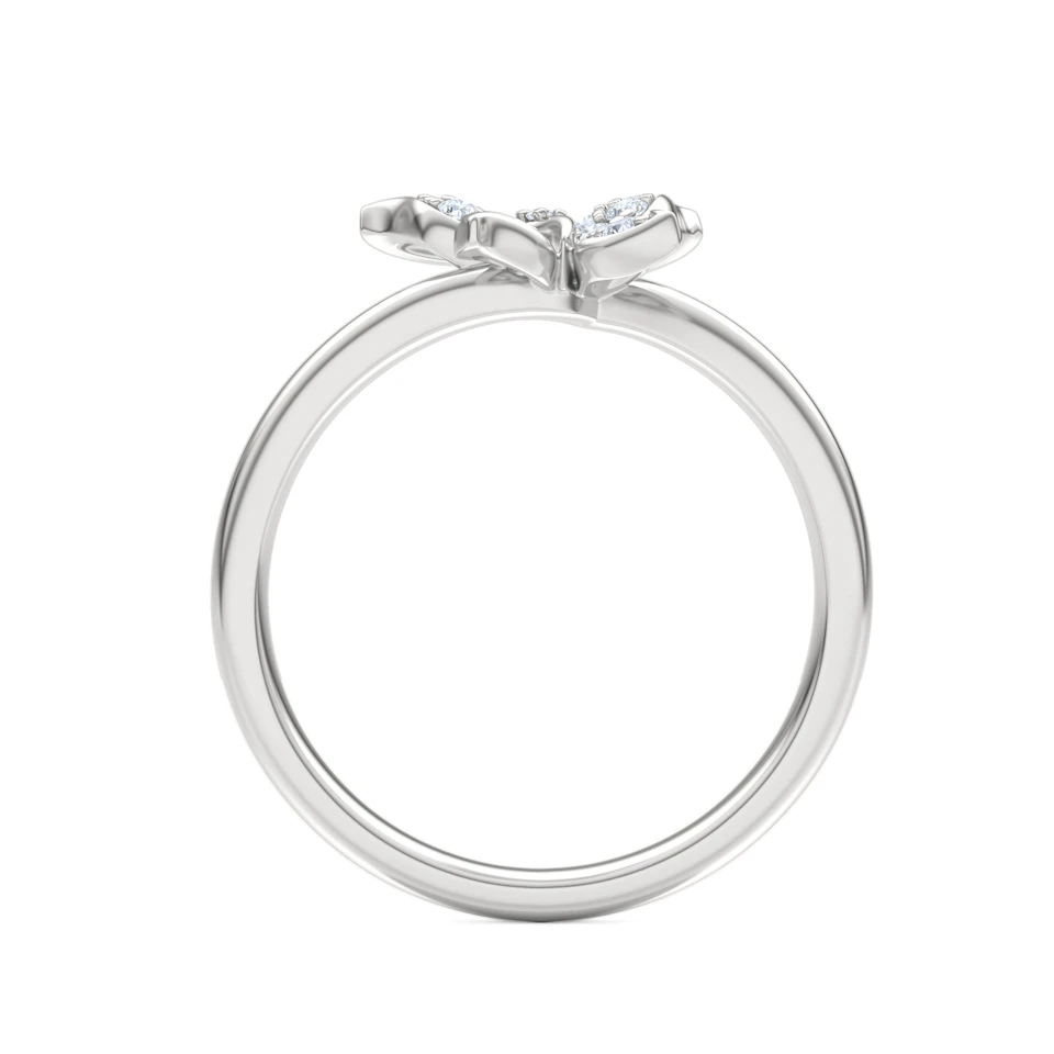 Papillon 0.19ct Lab Diamond Ring in Sterling Silver