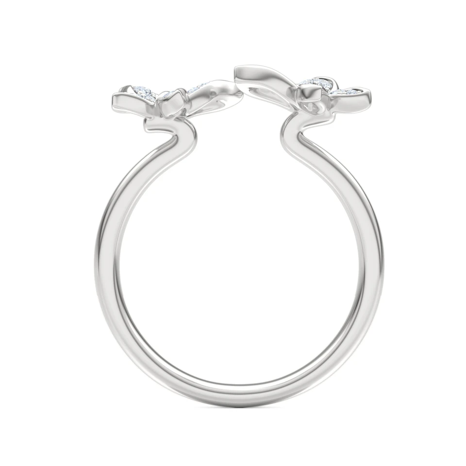 Papillon 0.20ct Lab Diamond Ring in Sterling Silver