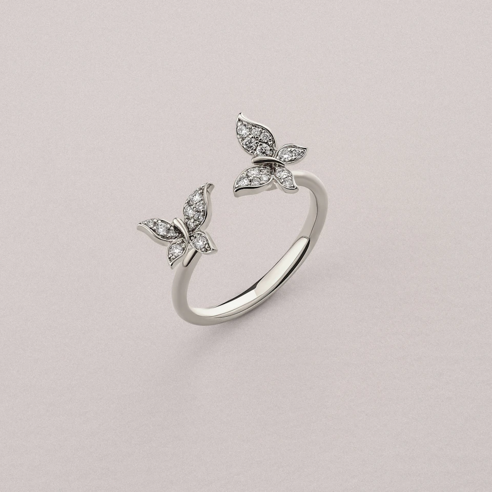 Papillon 0.20ct Lab Diamond Ring in Sterling Silver