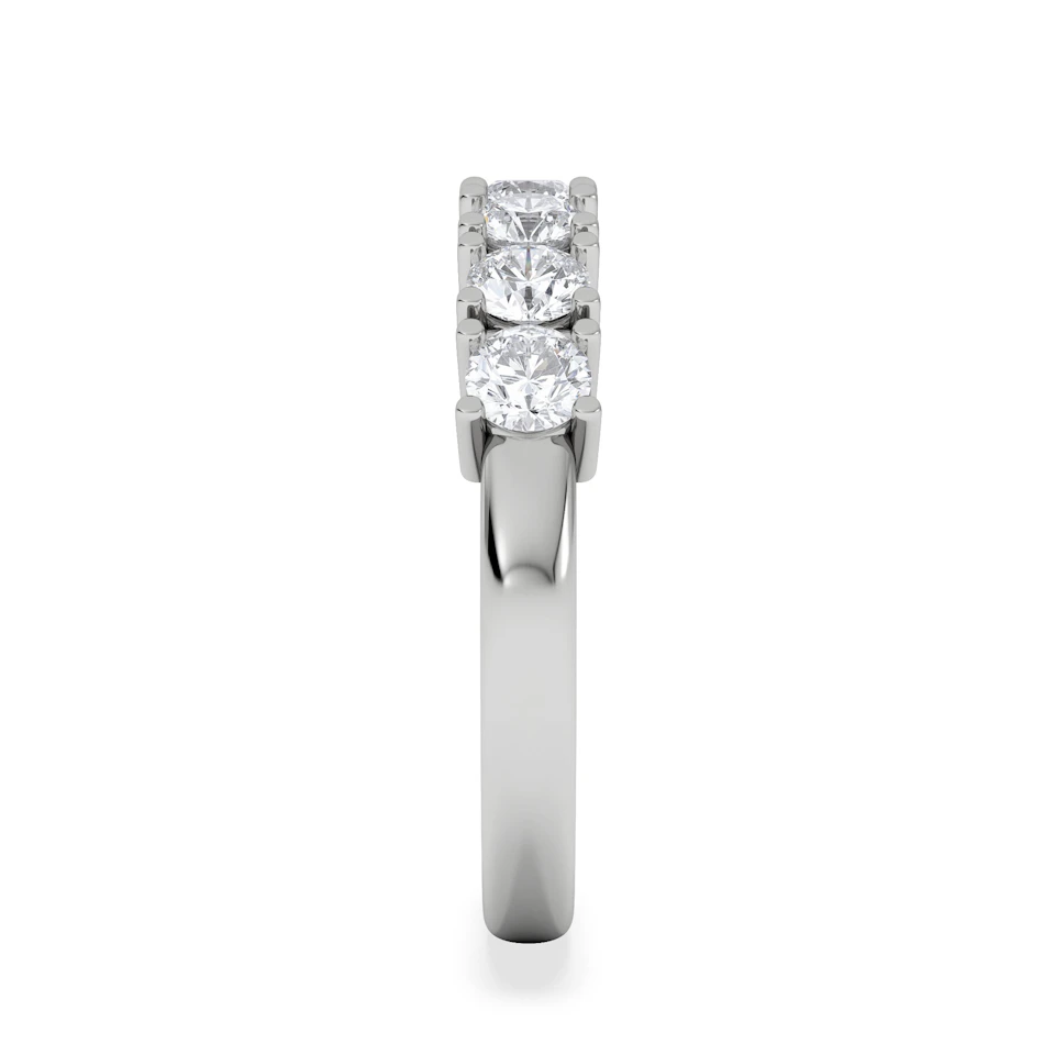 Chloe 18K White Gold 7 Stone Diamond Eternity Ring 1.00CT G/VS