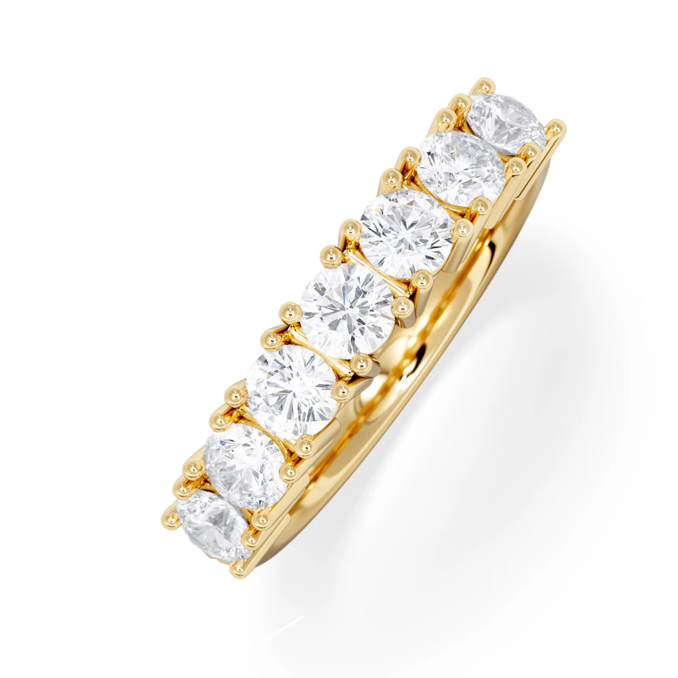 Chloe 18K Gold 7 Stone Diamond Eternity Ring 1.00CT PK