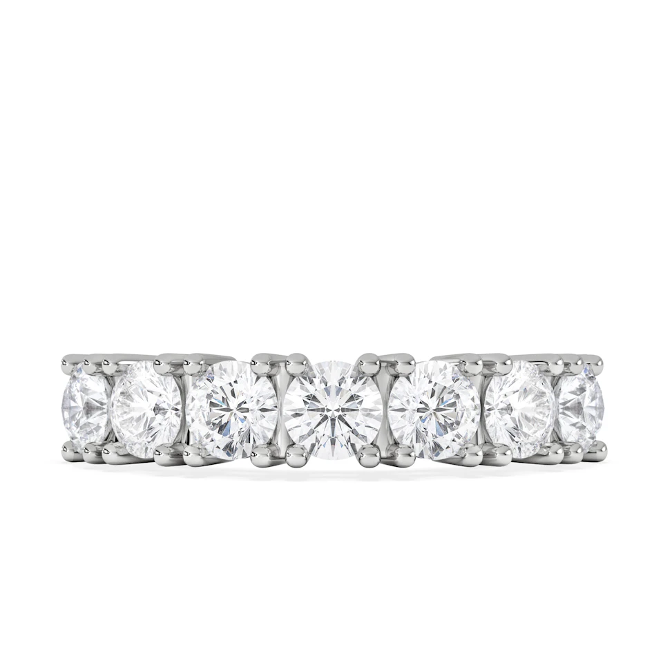 Chloe 7 Stone Lab Diamond Eternity Ring 1.50CT F/VS in 9K White Gold