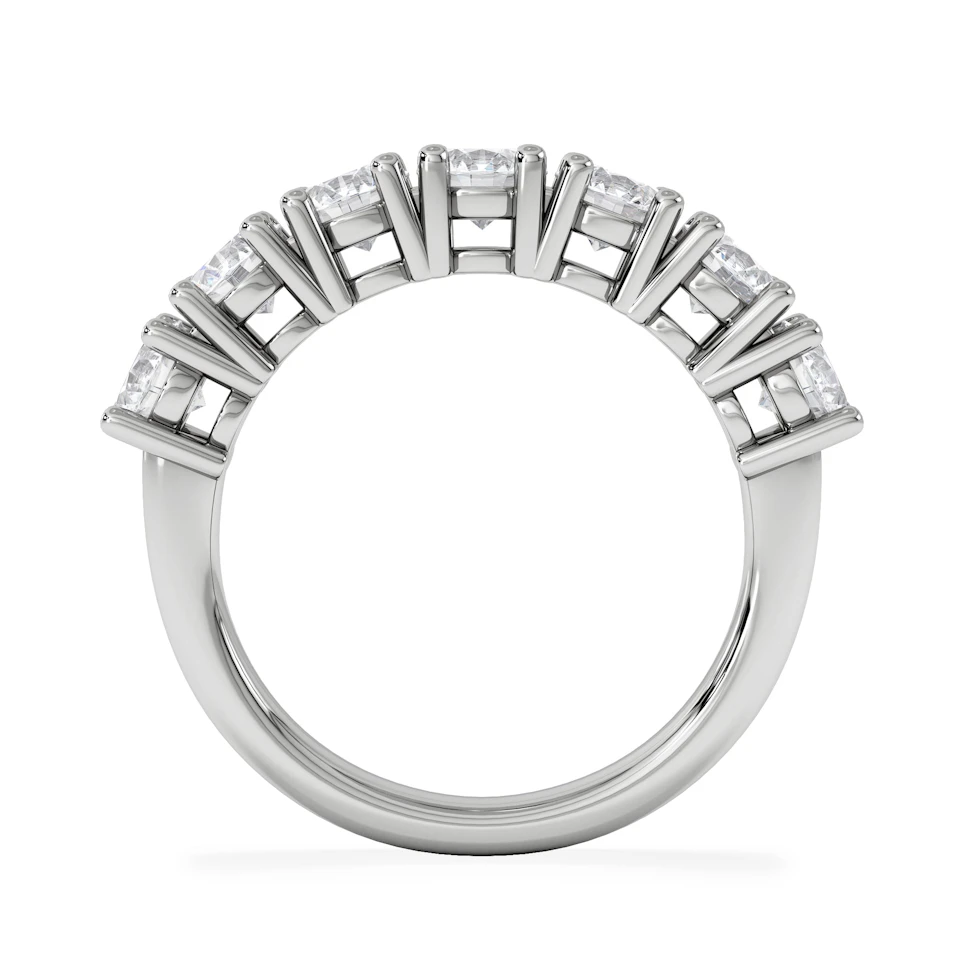 Chloe 7 Stone Lab Diamond Eternity Ring 2.00CT F/VS in 9K White Gold