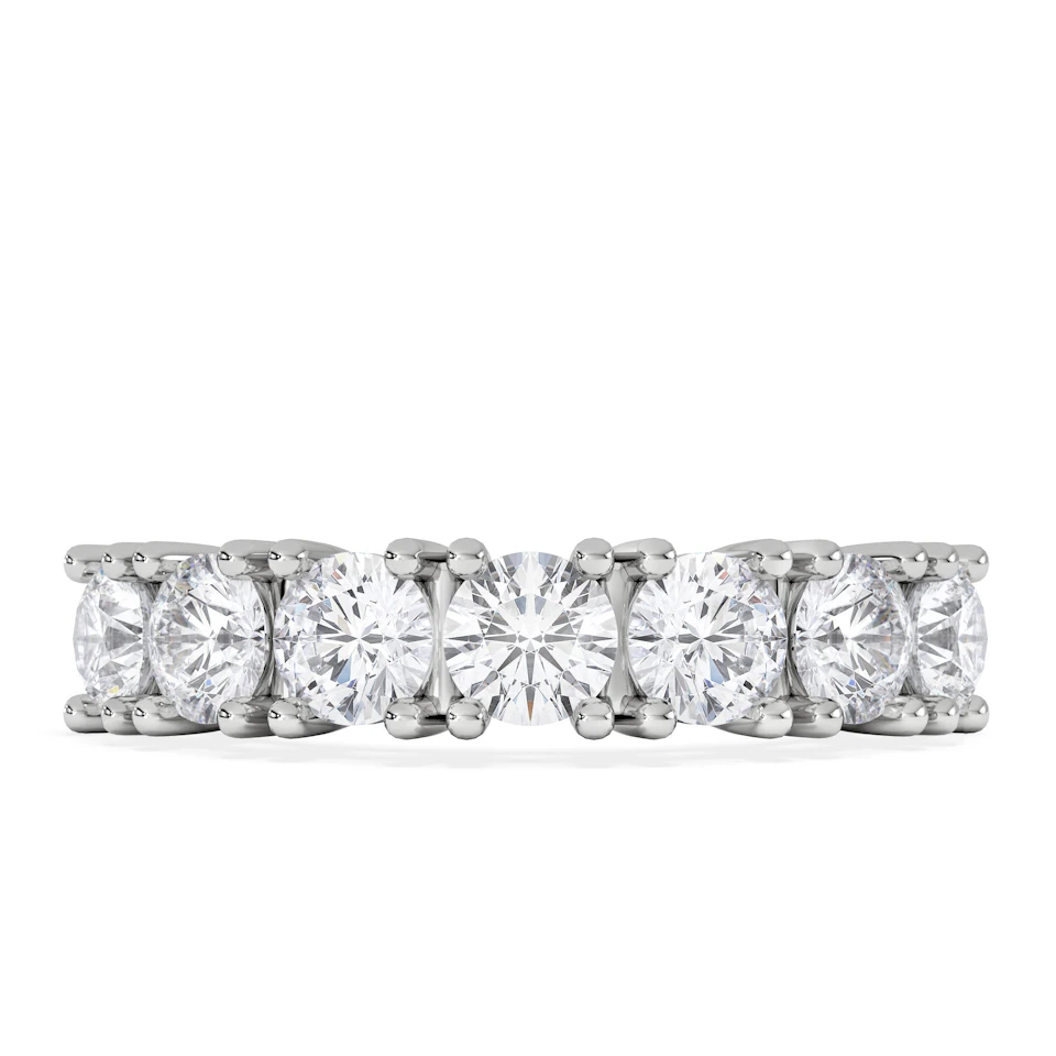 Chloe 7 Stone Lab Diamond Eternity Ring 2.00CT F/VS in 9K White Gold