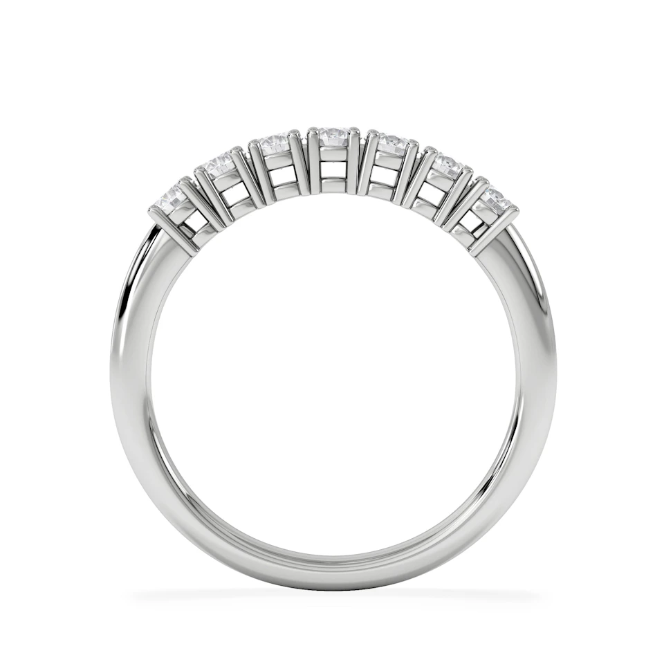 Chloe 18K White Gold 7 Stone Diamond Eternity Ring 0.75CT H/SI