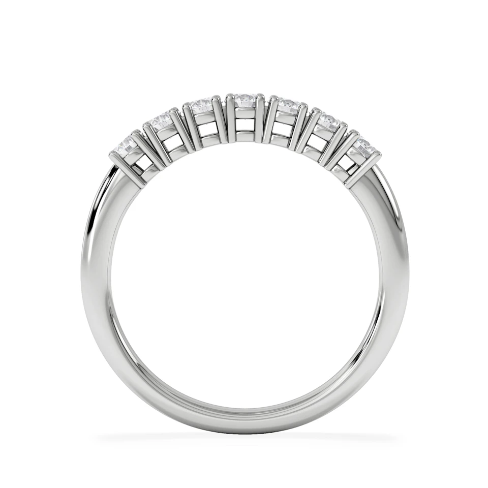 Chloe 18K White Gold 7 Stone Diamond Eternity Ring 0.75CT PK