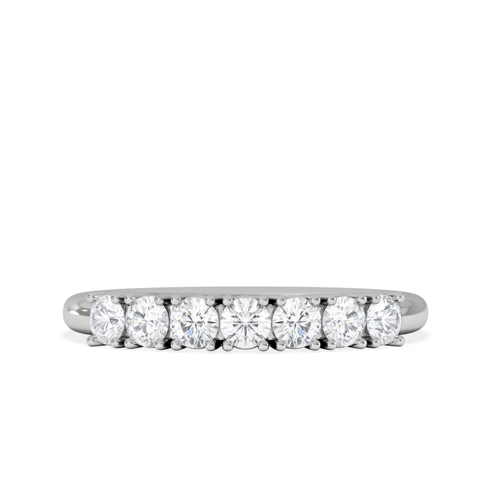 Chloe Platinum 7 Stone Diamond Eternity Ring 0.50CT G/VS