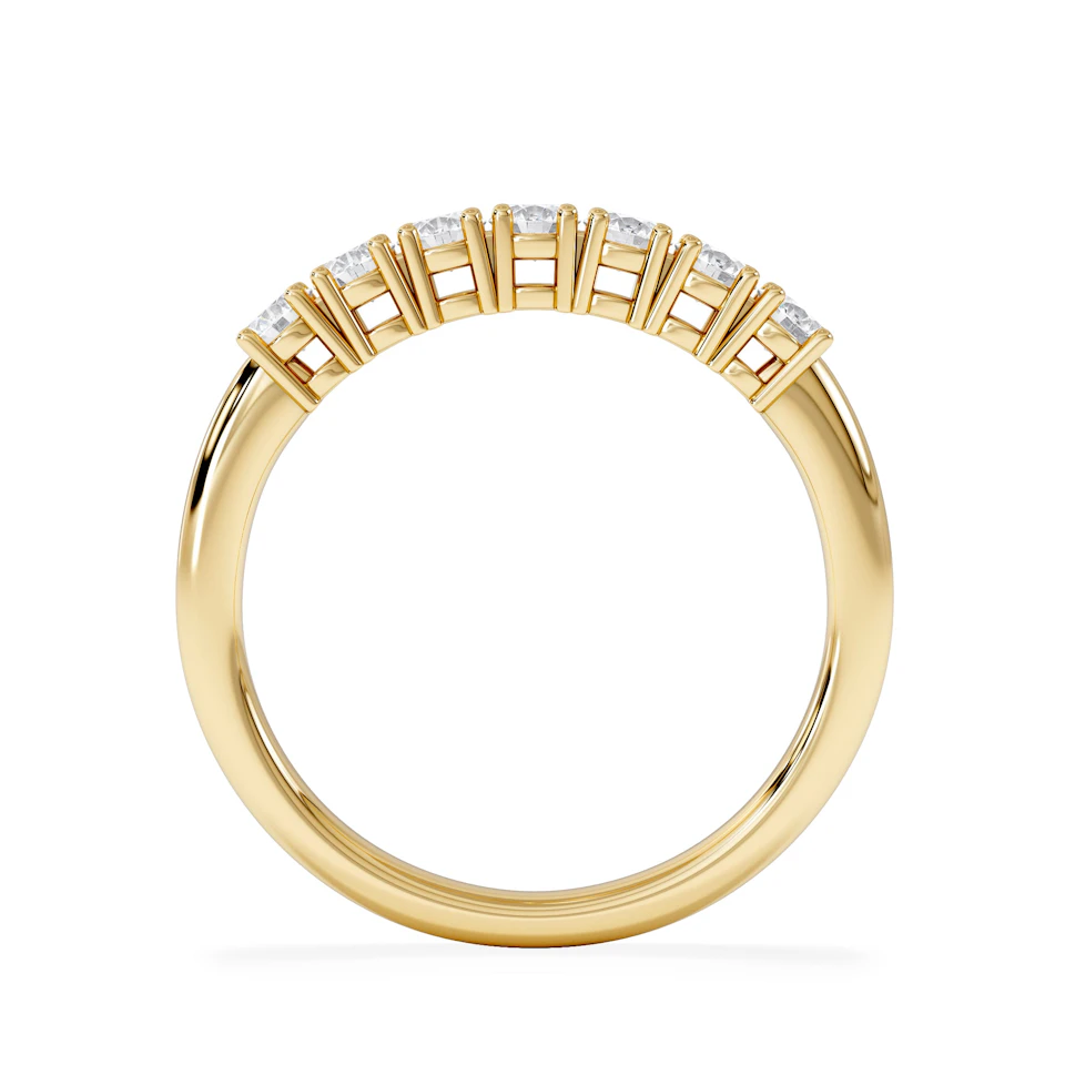 Chloe 7 Stone Lab Diamond Eternity Ring 0.50CT G/VS in 9K Gold