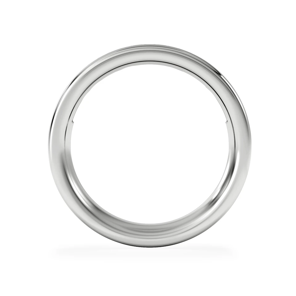 Platinum Princess Diamond Half Eternity Ring 1.00CT H/SI