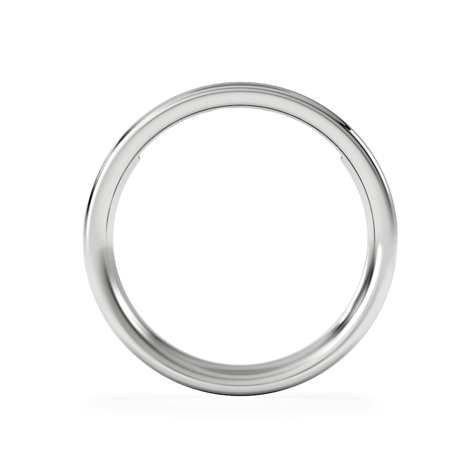Eterna Lab Diamond Princess Cut Half Eternity Ring 0.30ct H/SI in 925 Silver