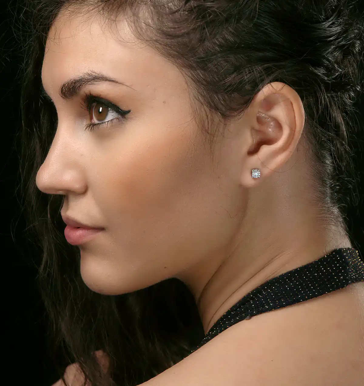 Lab Diamond Studs Earrings 5mm 0.10ct H/Si in 925 Silver