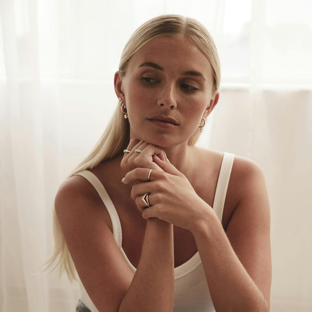 Eternity Ring Chloe 18K White Gold Diamond 1.00ct H/Si