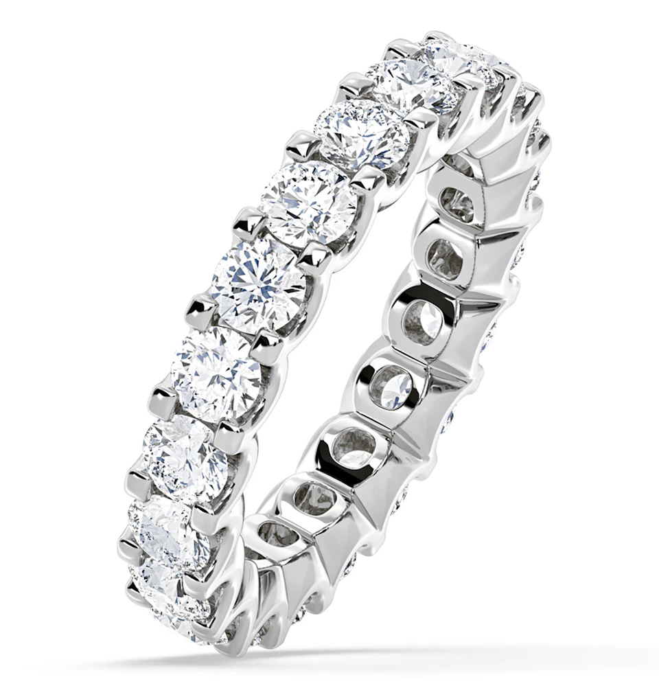 Eternity Ring Chloe Platinum Diamond 3.00ct G/Vs