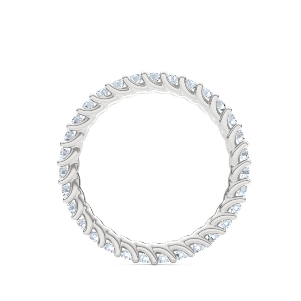 Legacy 1.00ct Round Cut Lab Diamond Eternity Ring in 18K White Gold