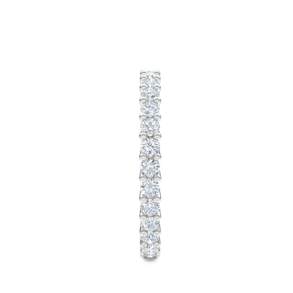 Legacy 1.00ct Round Cut Lab Diamond Eternity Ring in 18K White Gold