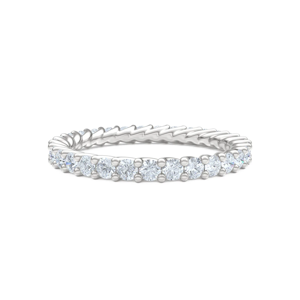 Legacy 1.00ct Round Cut Lab Diamond Eternity Ring in Platinum