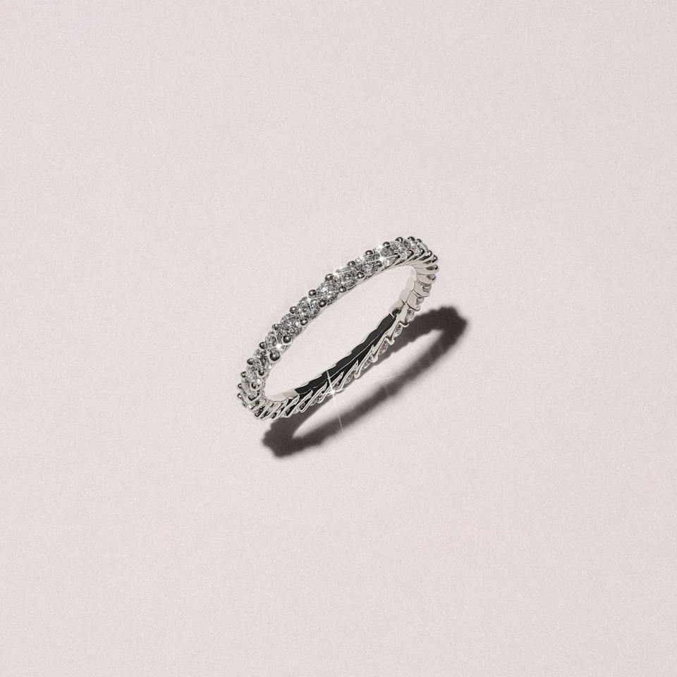 Legacy 1.00ct Round Cut Lab Diamond Eternity Ring in Platinum