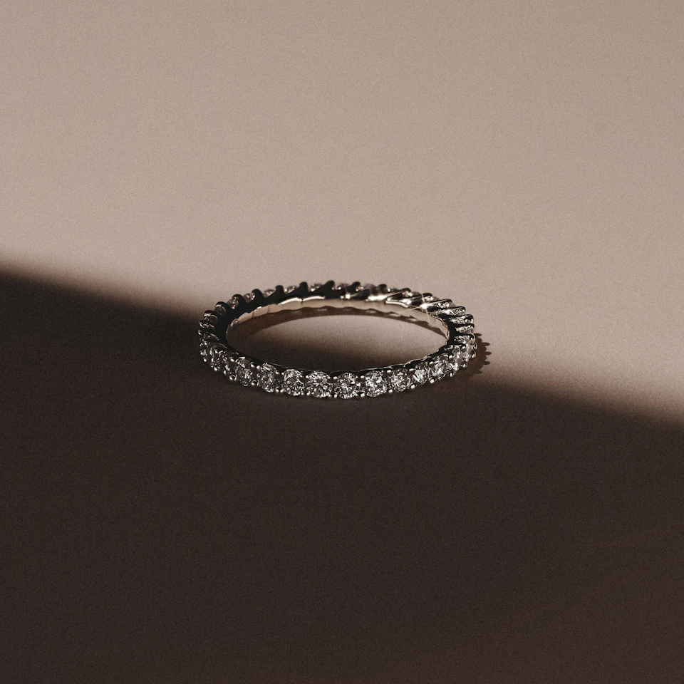 Legacy 1.00ct Round Cut Lab Diamond Eternity Ring in Platinum