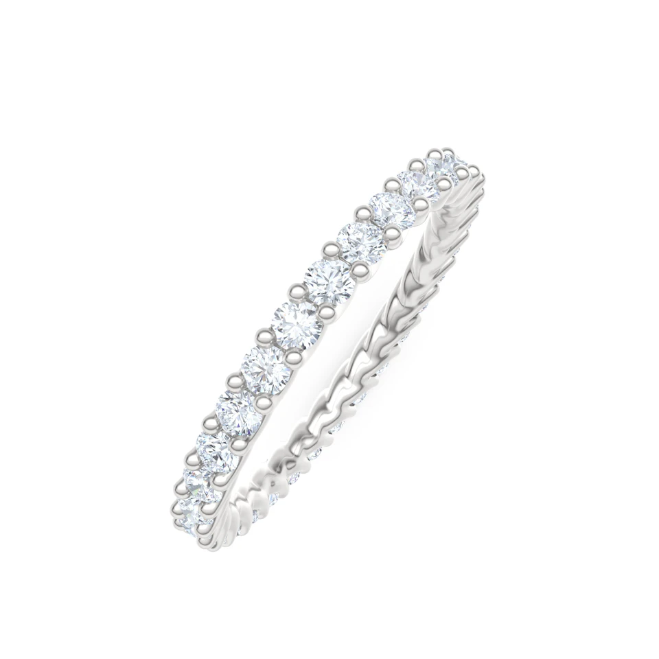 Legacy 1.00ct Round Cut Lab Diamond Eternity Ring in Platinum