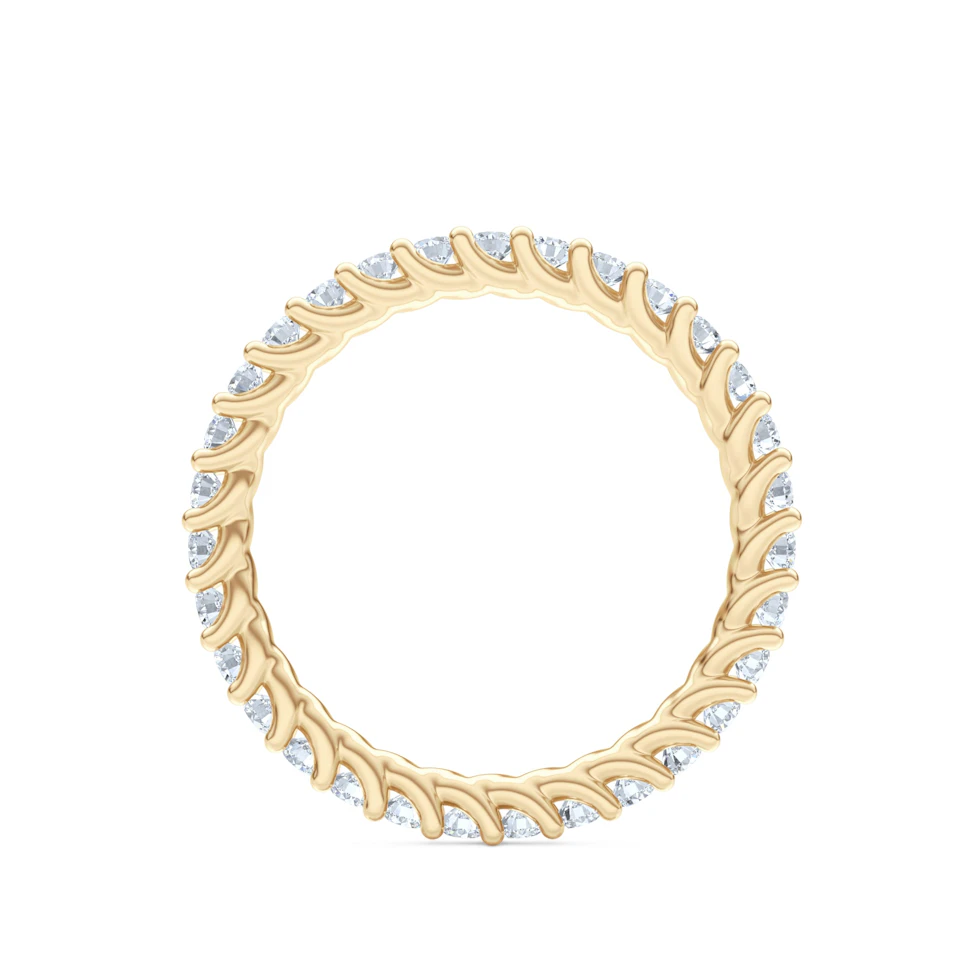 Legacy 1.00ct Round Cut Lab Diamond Eternity Ring in 18K Yellow Gold
