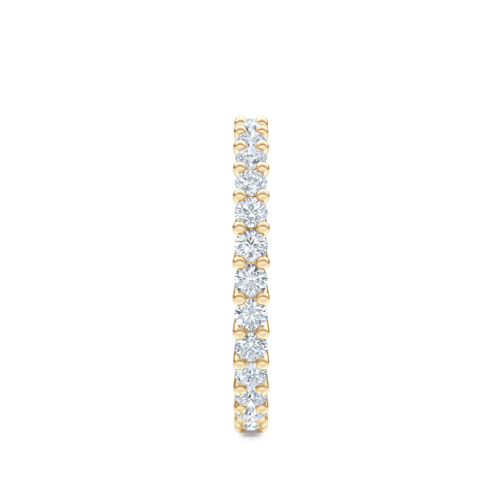 Legacy 1.00ct Round Cut Lab Diamond Eternity Ring in 18K Yellow Gold