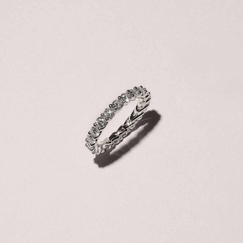Legacy 2.00ct Round Cut Lab Diamond Eternity Ring in Platinum