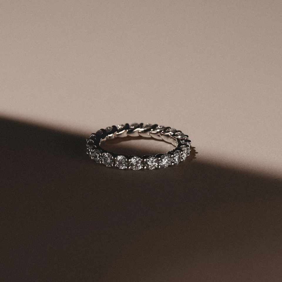 Legacy 2.00ct Round Cut Lab Diamond Eternity Ring in Platinum