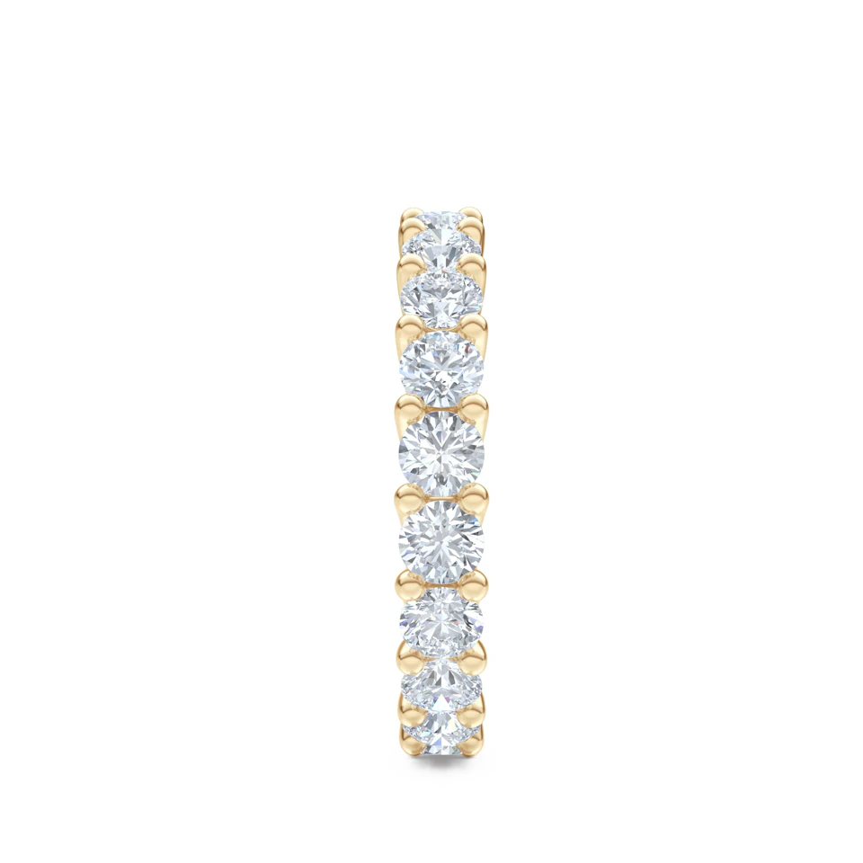Legacy 2.00ct Round Cut Lab Diamond Eternity Ring in 18K Yellow Gold