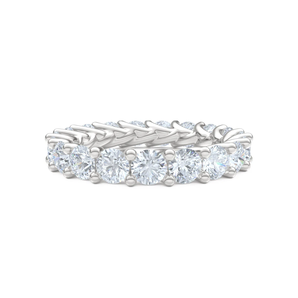 Legacy 3.00ct Round Cut Lab Diamond Eternity Ring in Platinum