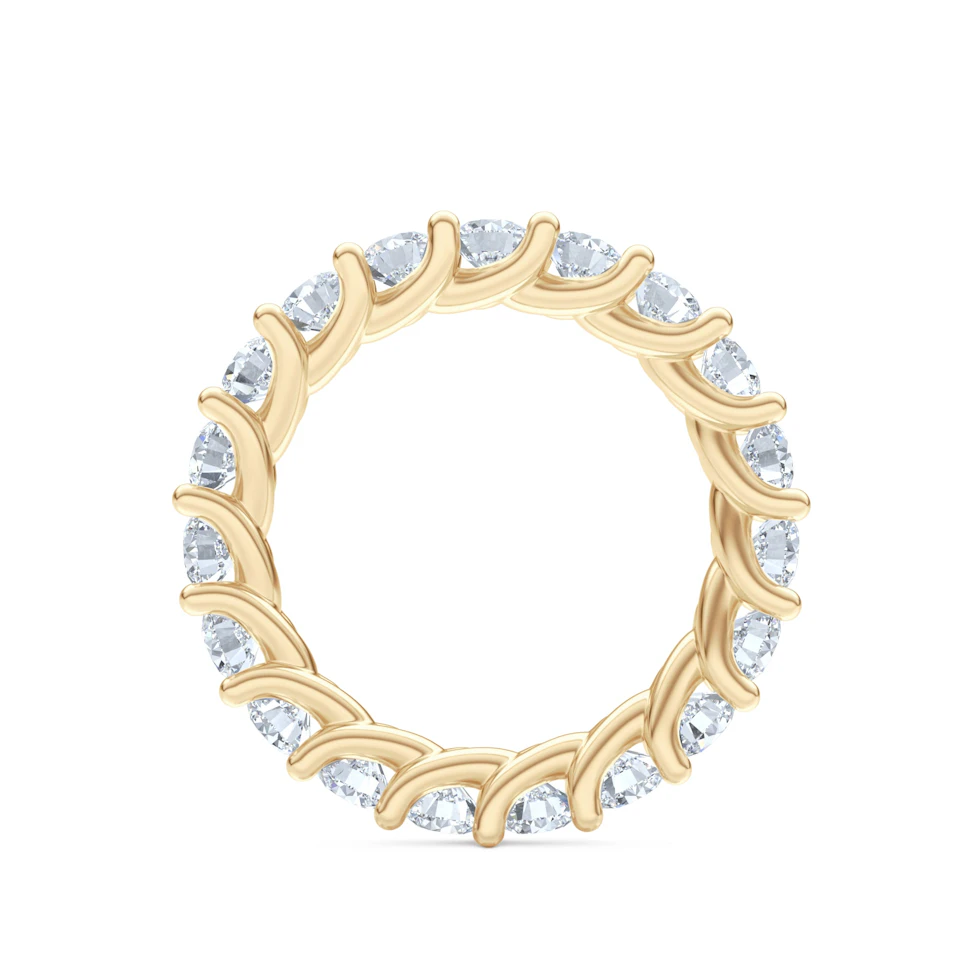 Legacy 3.00ct Round Cut Lab Diamond Eternity Ring in 18K Yellow Gold