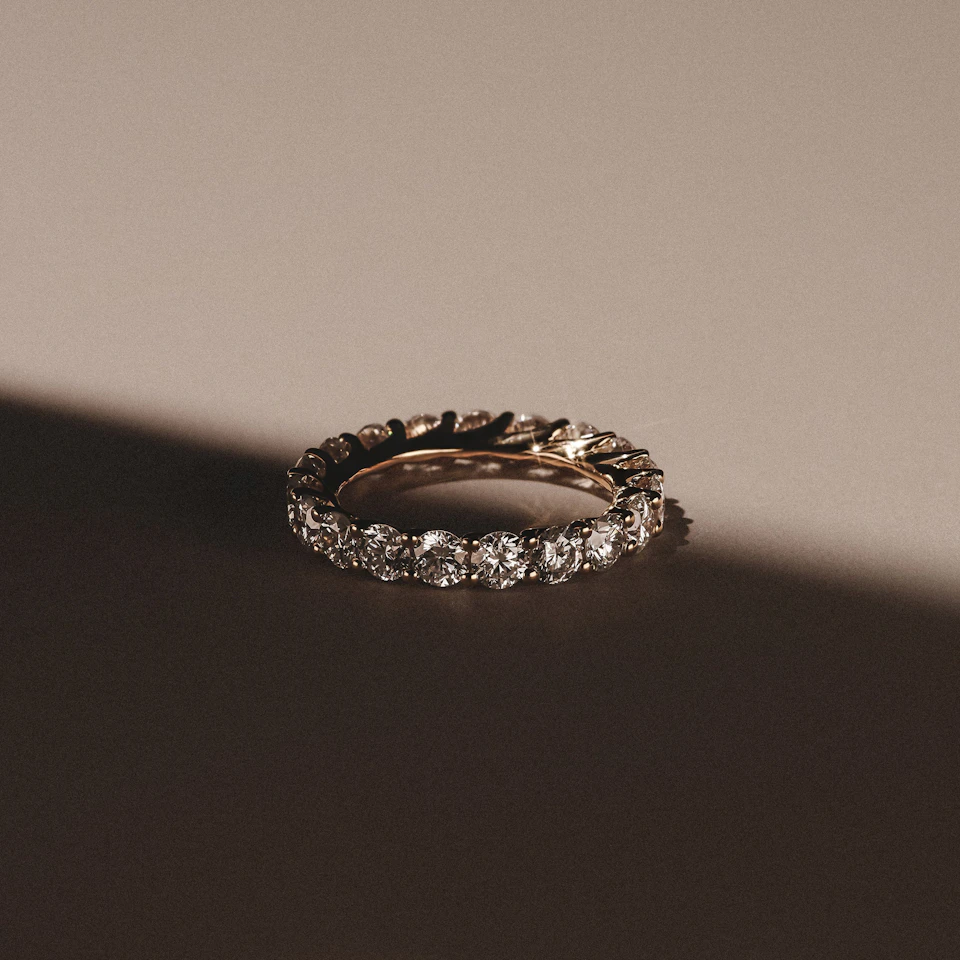 Legacy 3.00ct Round Cut Lab Diamond Eternity Ring in 18K Yellow Gold