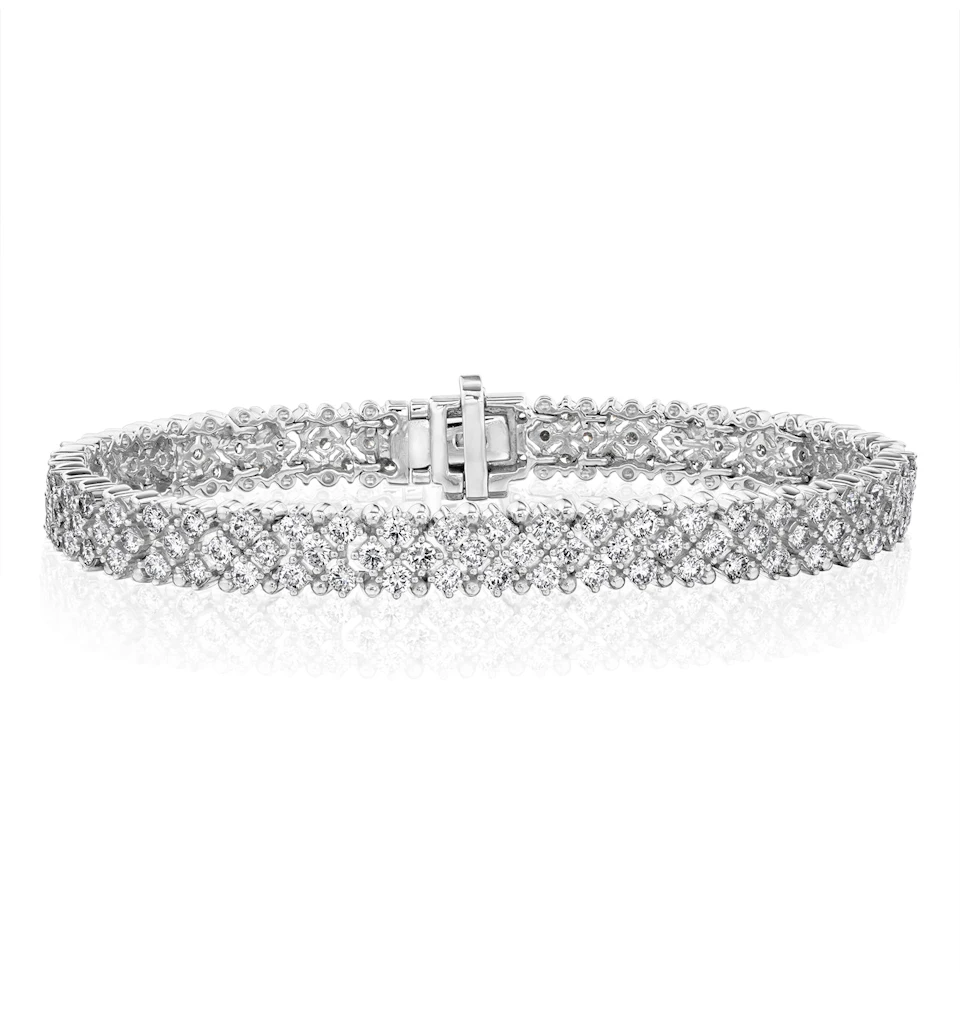 Evening Bracelet 5.50ct Lab Diamond 9K White Gold