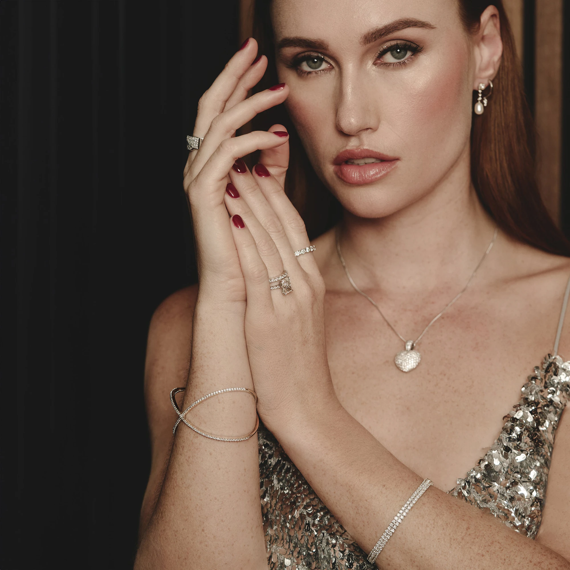 Chloe Lab Diamond Eternity Ring 18K Gold Claw Set 3.00ct G/Vs