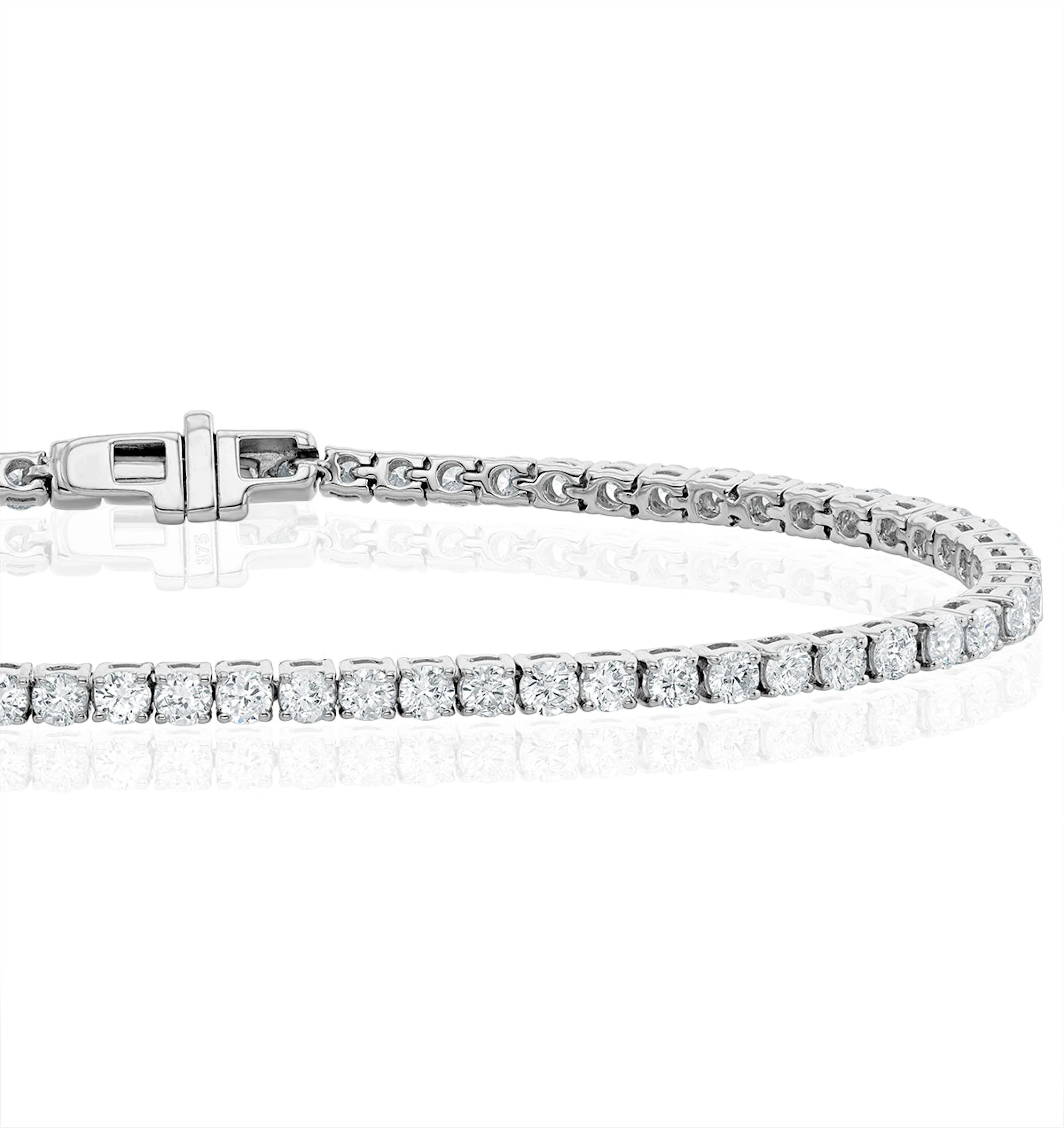 4ct Diamond Tennis Bracelet Claw Set in 9K White Gold