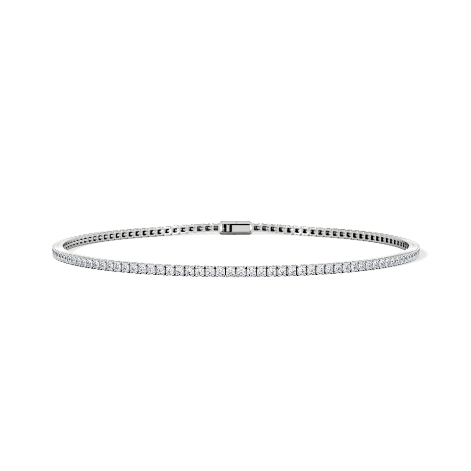 1.5ct Lab Diamond Tennis Bracelet Claw Set in 925 Silver