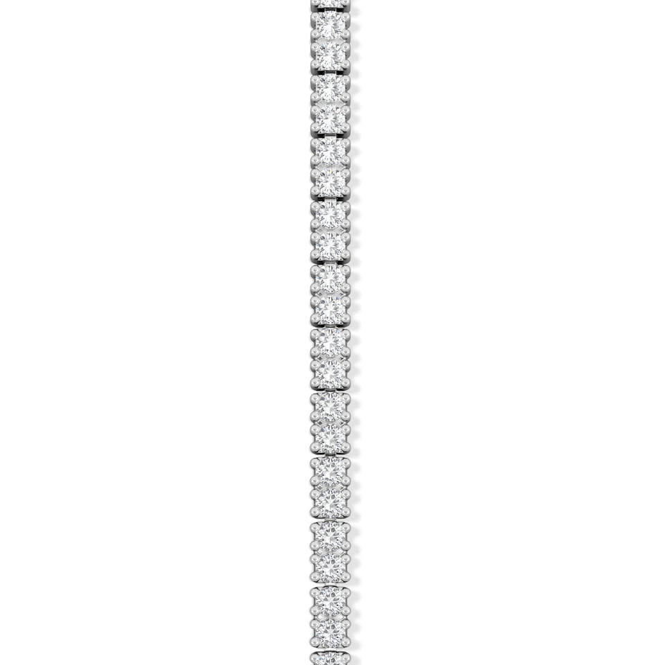 Adjustable Lab Diamond Tennis Bracelet 0.50ct in 925 Silver