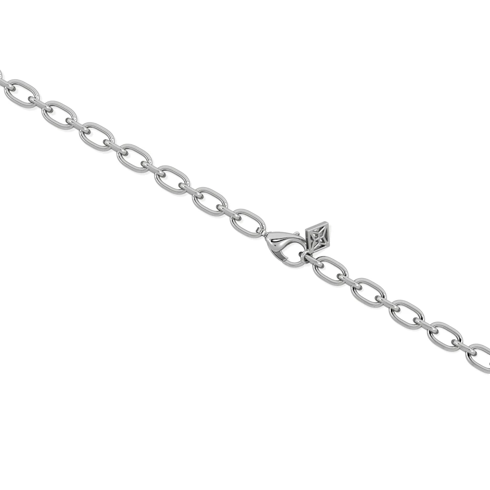 Bound Lab Diamond Link Bracelet 0.40ct Round Cut in Sterling Silver