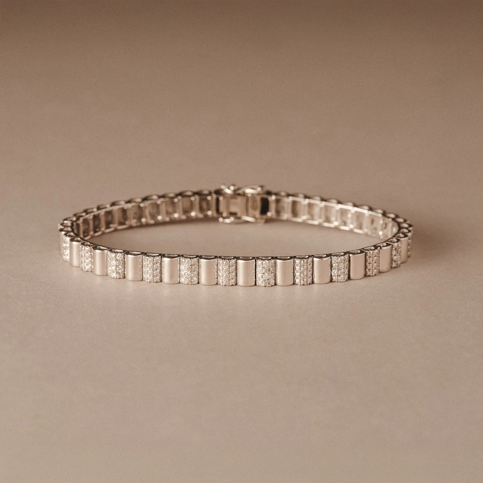 Contour 0.55ct Lab Diamond Bracelet in Sterling Silver