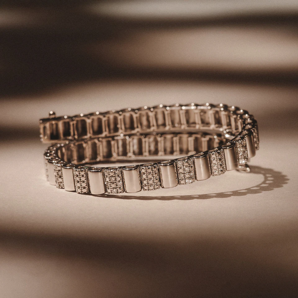 Contour 0.55ct Lab Diamond Bracelet in Sterling Silver
