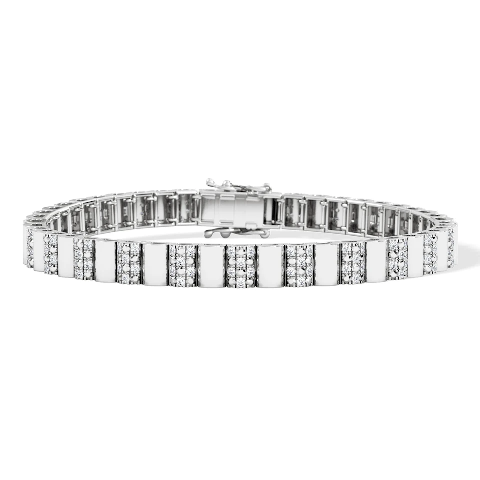 Contour 0.55ct Lab Diamond Bracelet in Sterling Silver