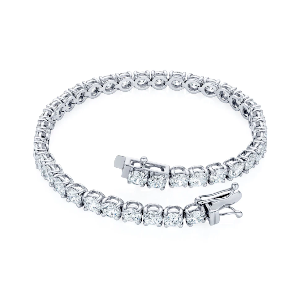 LUXE 12.00ct Lab Diamond Tennis Bracelet with IGI Certified Brilliant-Cut Diamonds in 18K White Gold