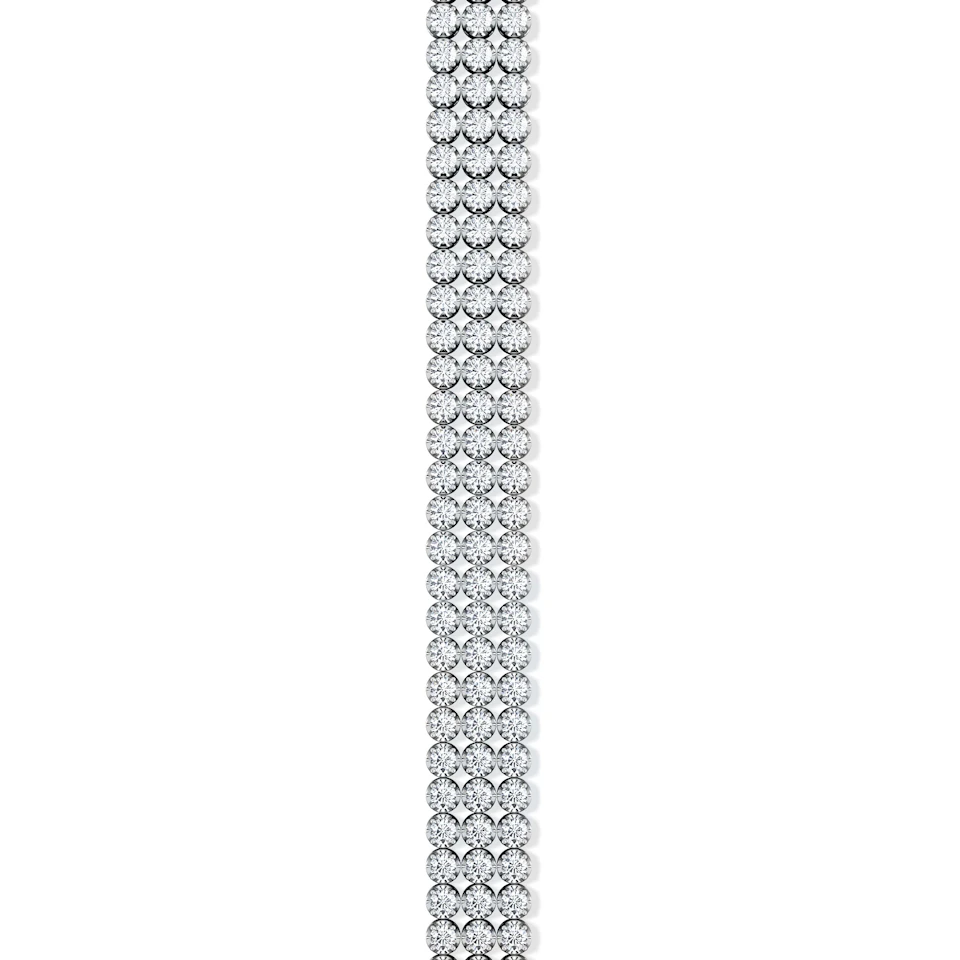 Soirée 4.15ct Round Cut Lab Diamond Tennis Bracelet in 18K White Gold