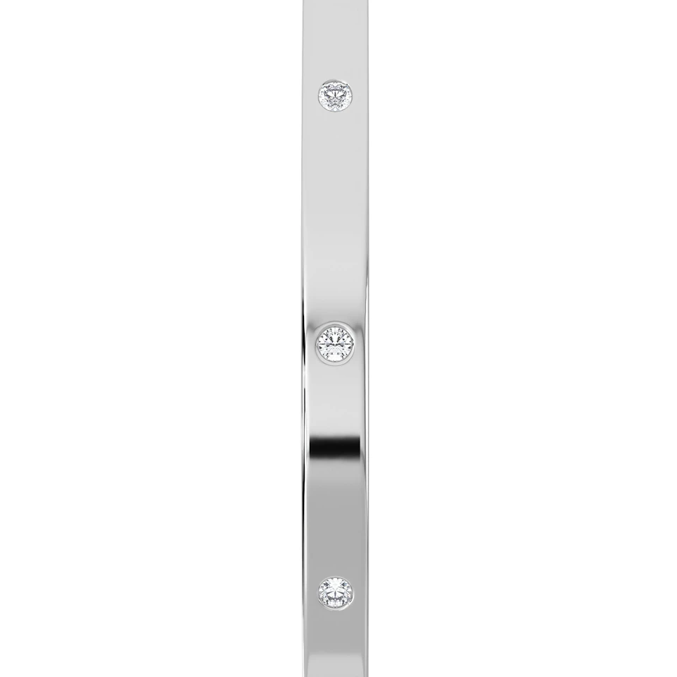 Élan 0.15ct Lab Diamond Bangle in Sterling Silver