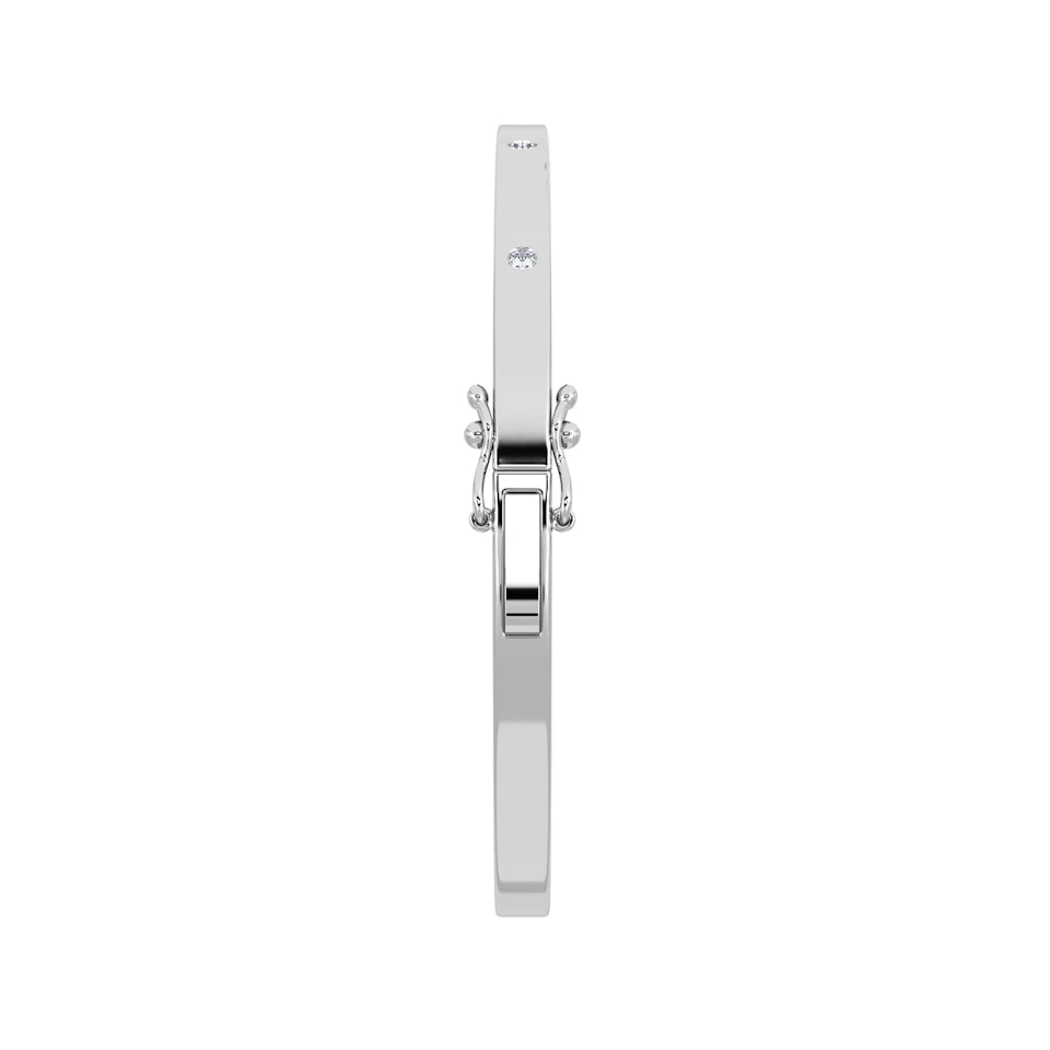 Élan 0.15ct Lab Diamond Bangle in Sterling Silver