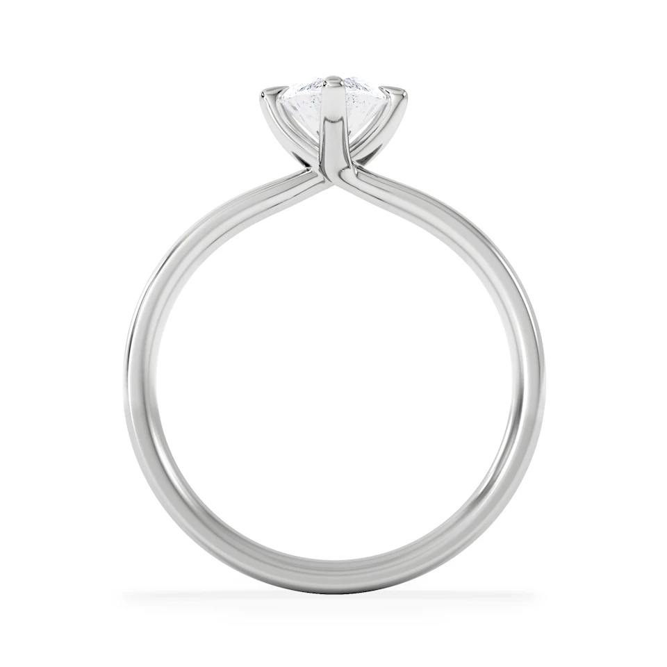 Origin Twist 1.00ct Marquise Cut Lab Diamond Solitaire Engagement Ring in Platinum